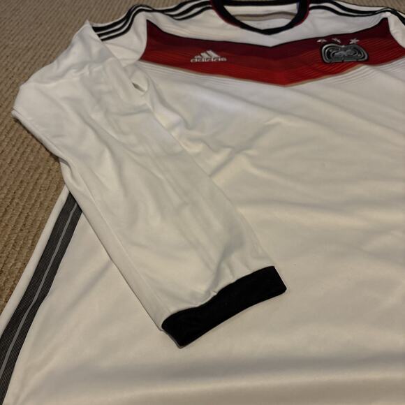 Germany Jersey authentic World Cup 2014 Shirt Long Sleeve Adidas Size Medium - Picture 5 of 11